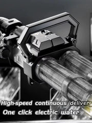 Gatling Electric Water Gun for Adults New Double Barrel Squirt Gun with Rotating and  Large Capacity Rotating High-pressure