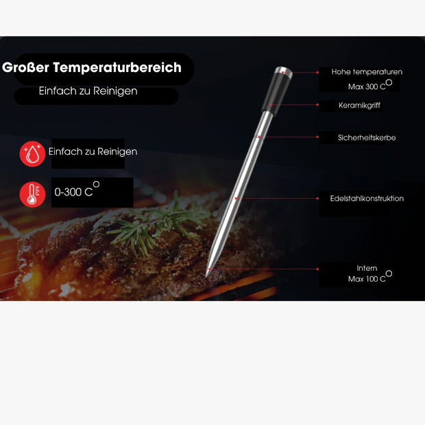 Bfour Meater: Kabelloses Bluetooth-Fleischthermometer